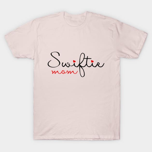 Swiftie Mom Typography T-Shirt by Aldrvnd